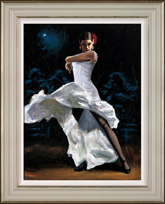 Flamenca de Blanco limited edition print by Fabian Perez