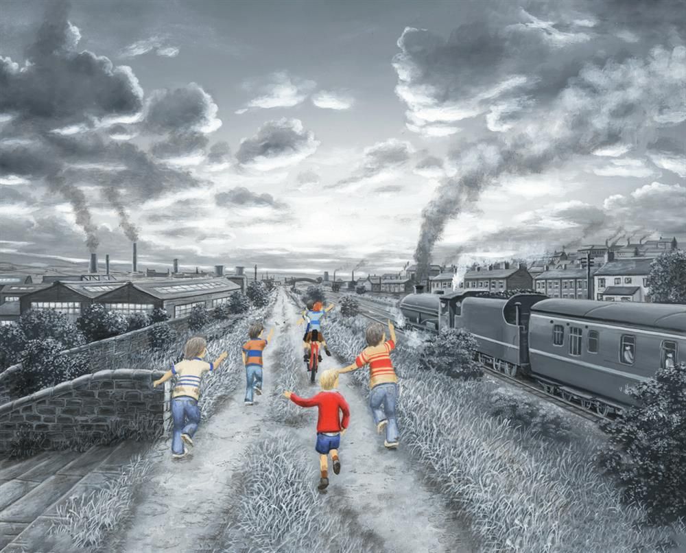 Full Steam Ahead limited edition print by Leigh Lambert
