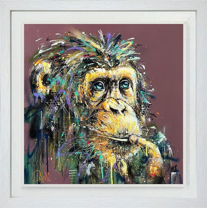 George hand embellished limited edition print by Joe Galindo