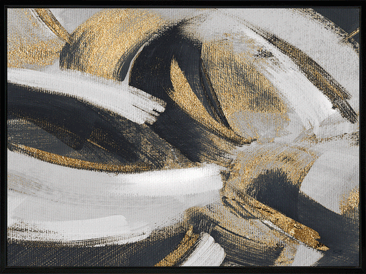 Golden Swirls framed print by Susan Jill