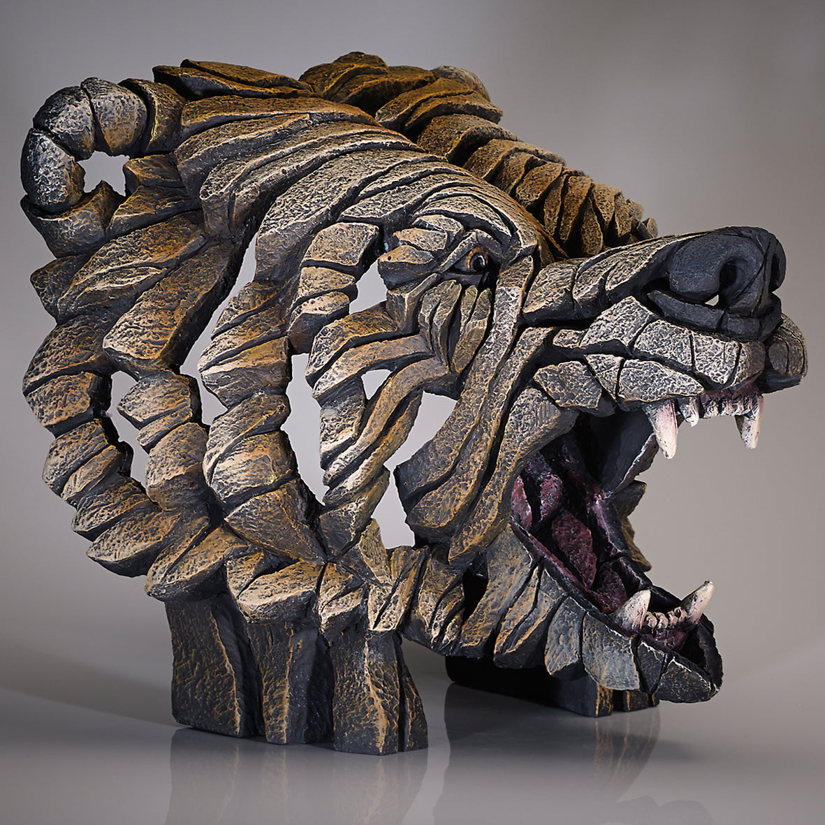 Grizzly Bear Bust from Edge Sculpture by Matt Buckley