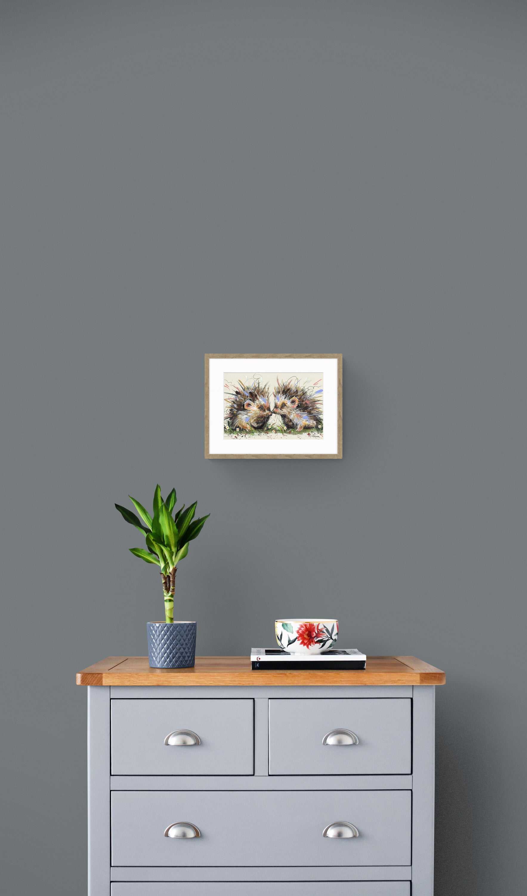 Hedgehugs framed print by Ashley Saunders