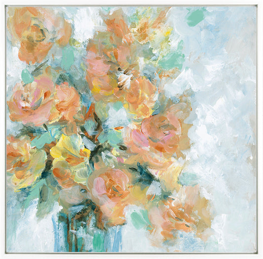 Just Peachy framed print by Wani Pasion
