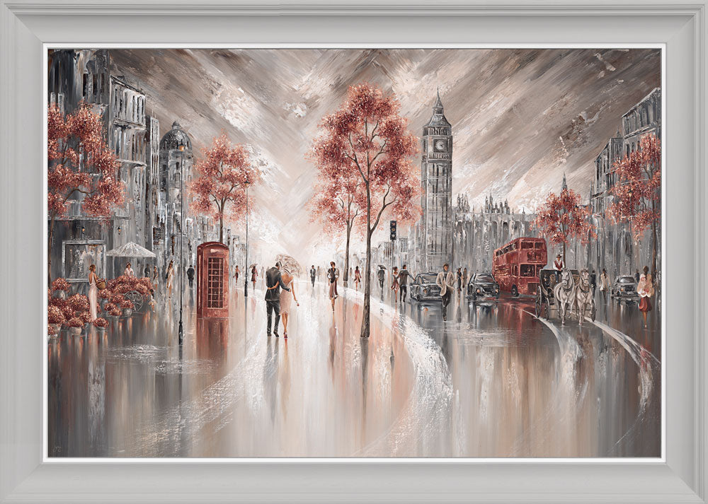 London Luxe framed print by Isabella Karolewicz