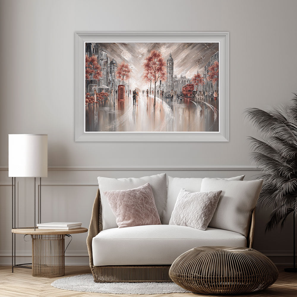 London Luxe framed print by Isabella Karolewicz