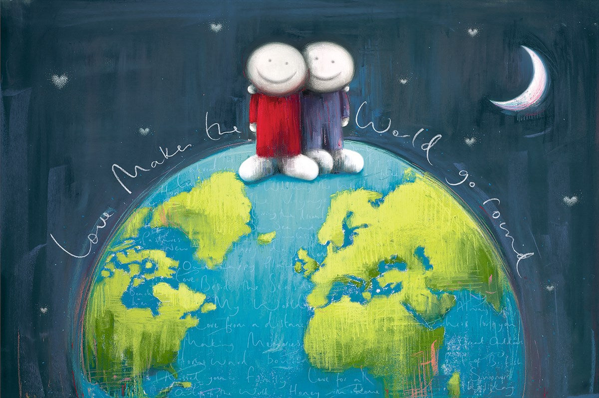 Love Makes the World Go Round limited edition print by Doug Hyde