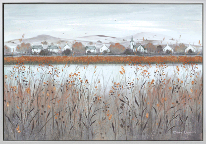 Marshland Panorama framed print by Diane Demirci