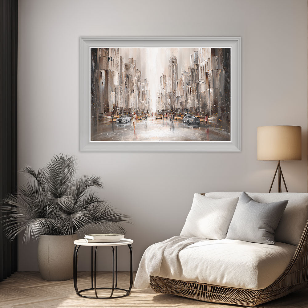 New York framed print by Isabella Karolewicz