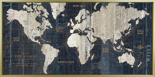 Old World Map framed print by Camelot