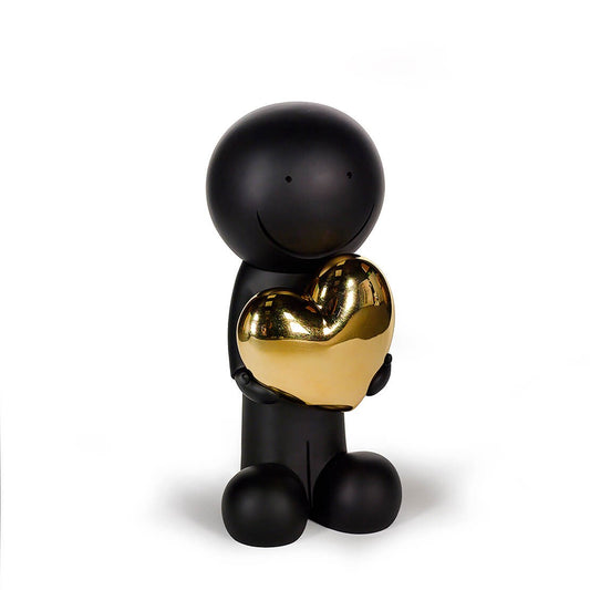 One Love (Black and Gold) limited edition sculpture by Doug Hyde