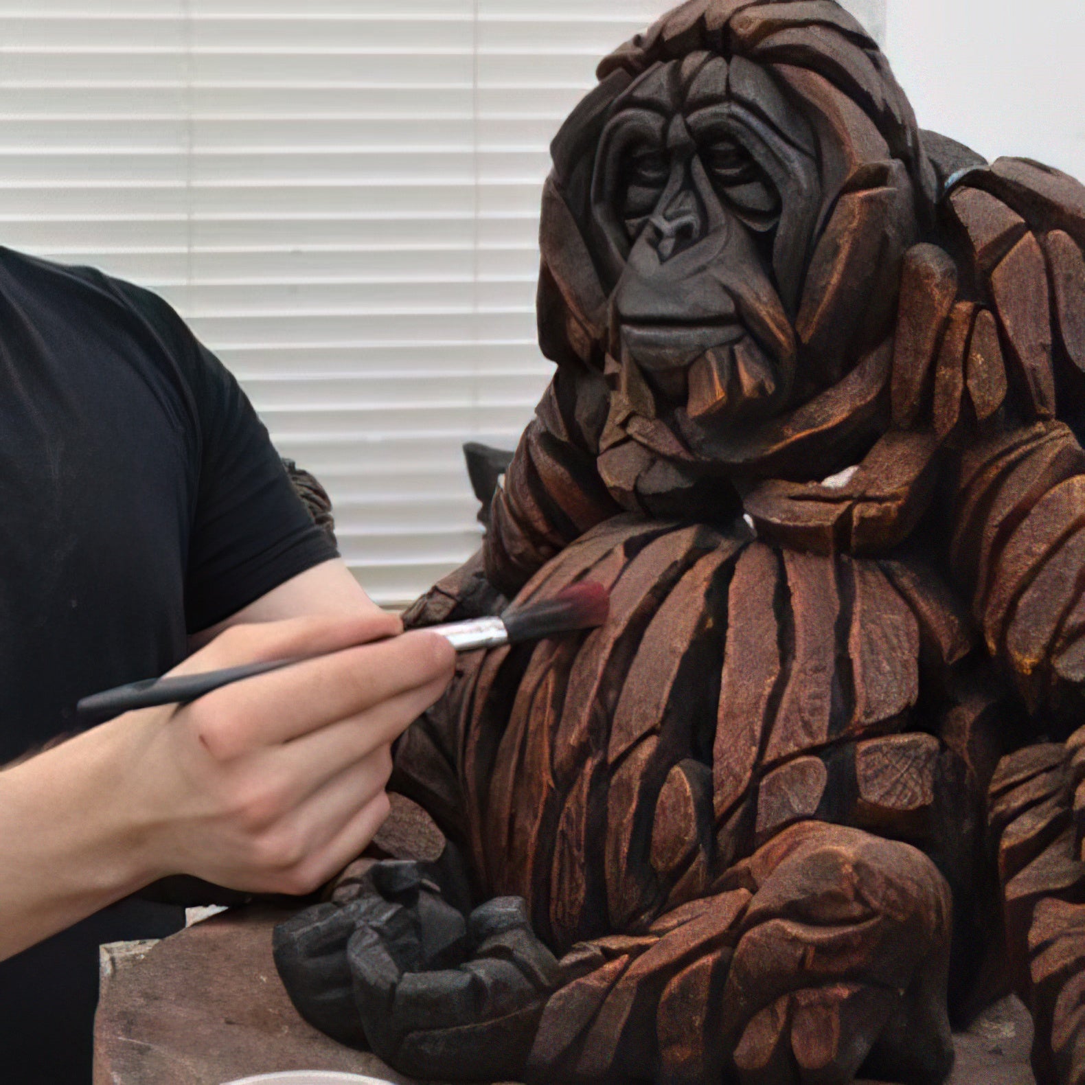 Orangutan Bust from Edge Sculpture by Matt Buckley Artworx Gallery