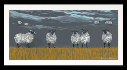 Pastures New framed prints by Diane Demirci