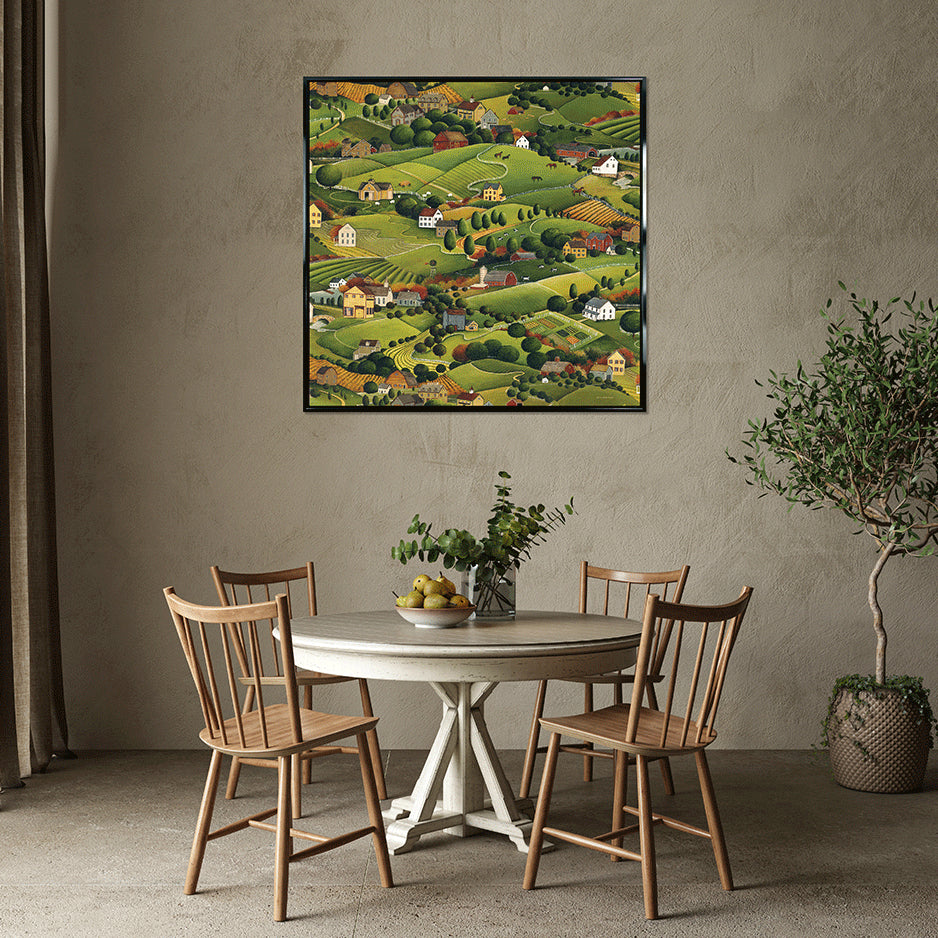 Pleasant Valley framed print by David Carter Brown