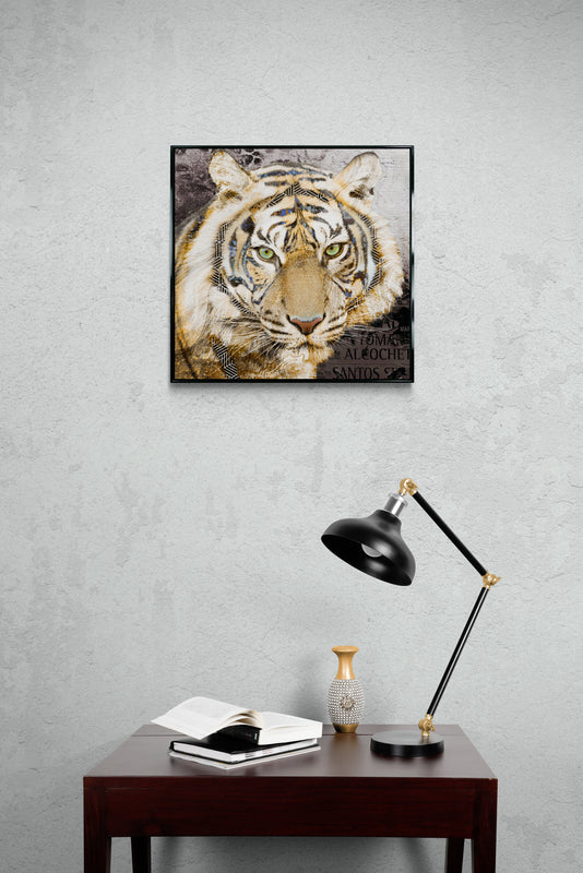 Pop Art Tiger framed print by Camelot