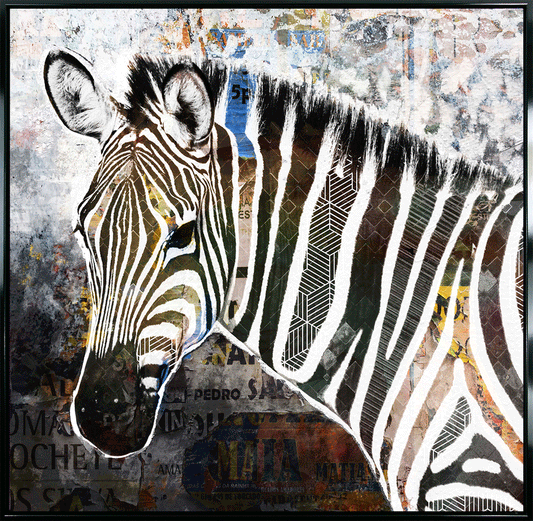 Pop Art Zebra framed print by Camelot