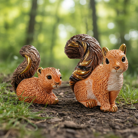 Red Squirrel Family by De Rosa