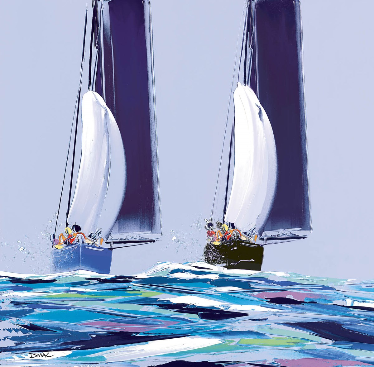 Sailing into the Blue limited edition print by Duncan MacGregor