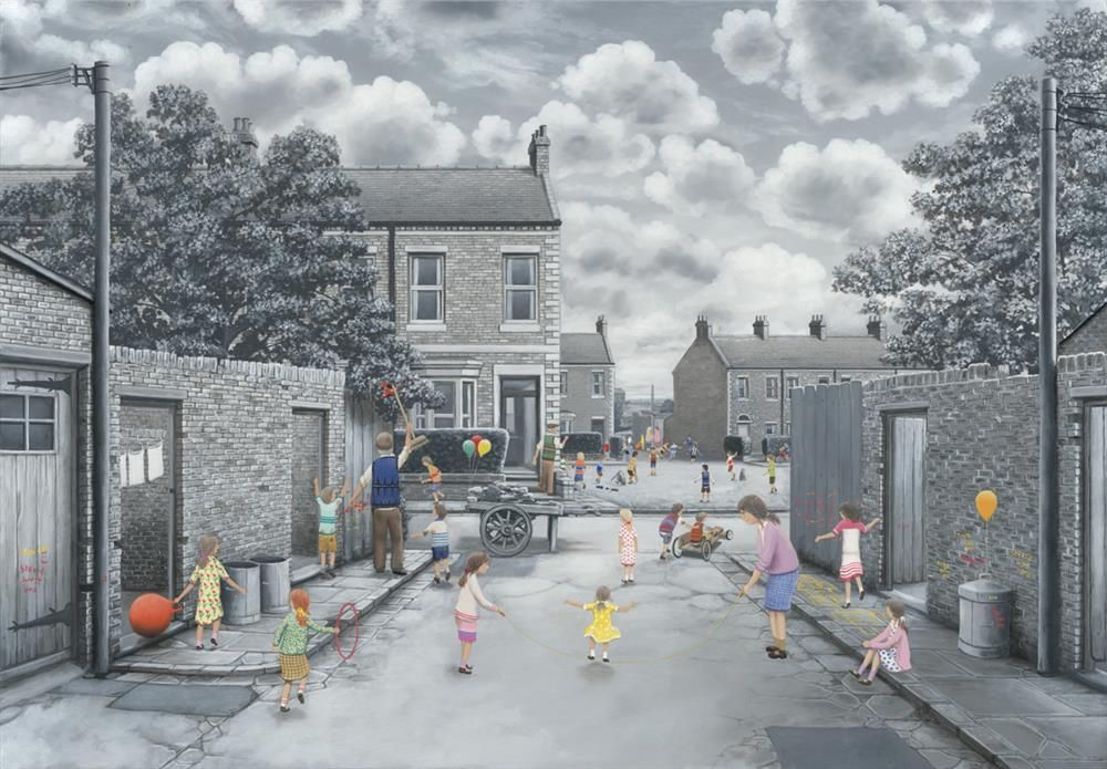 School's Out For Summer limited edition print by Leigh Lambert