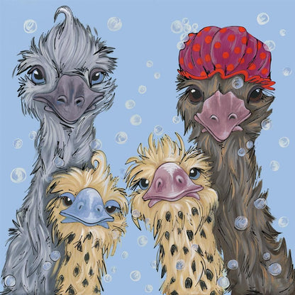 Shampoo Shenanigans limited edition print by Amy Louise
