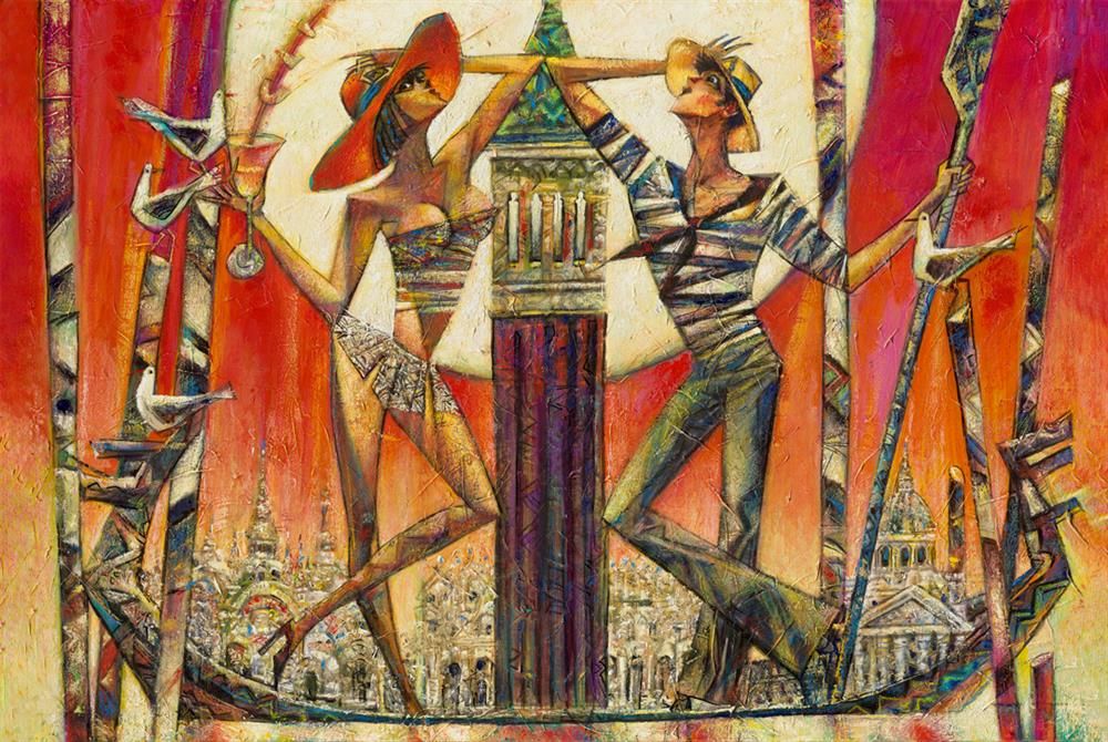 Silent Gondoliers limited edition print by Andrei Protsouk