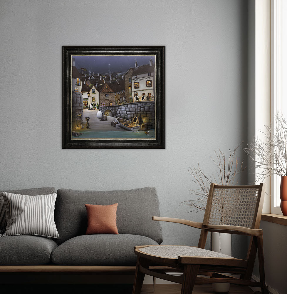 Smugglers B'aa framed print by Simon Clarke