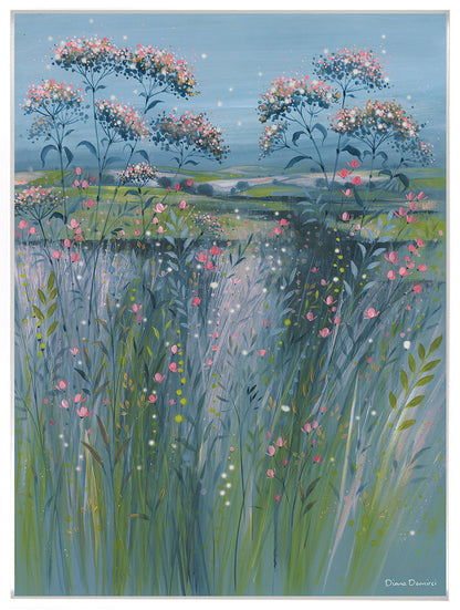 Sorbet Meadows framed print by Diane Demirci