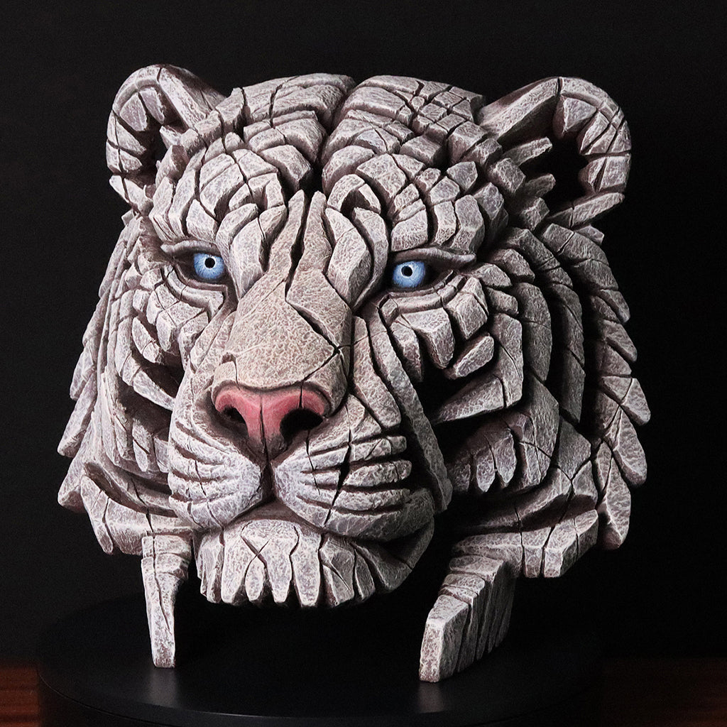 Tiger Bust White