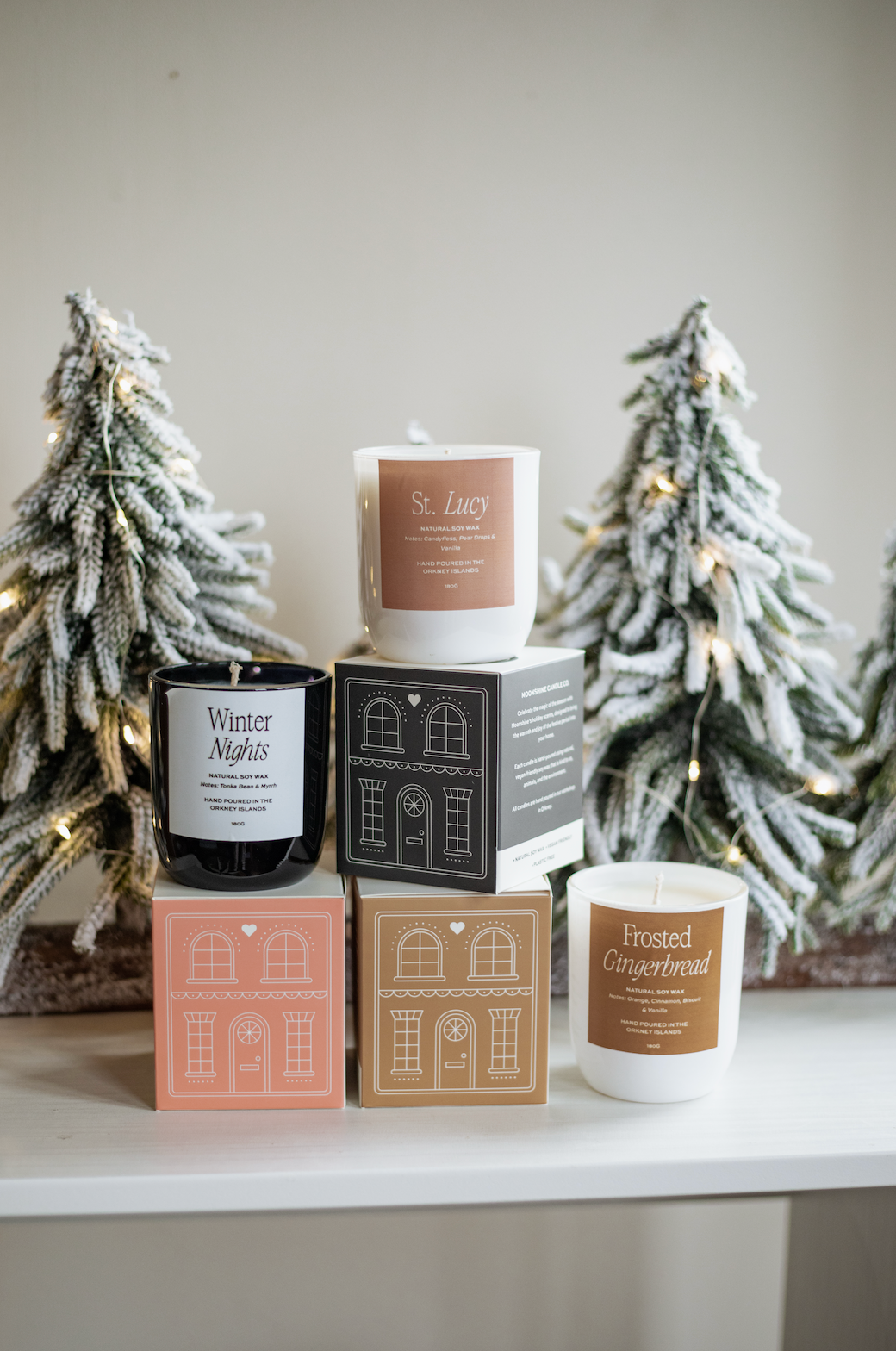 Frosted Gingerbread Candle