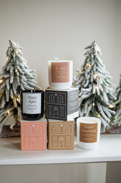 Frosted Gingerbread Candle