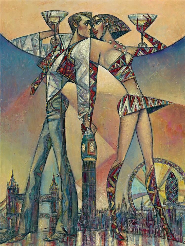 Big Ben Champagne Small limited edition print by Andrei Protsouk