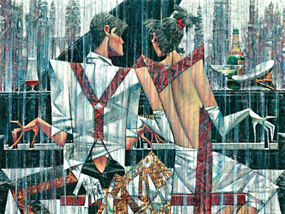 Piano Bar limited edition print by Andrei Protsouk