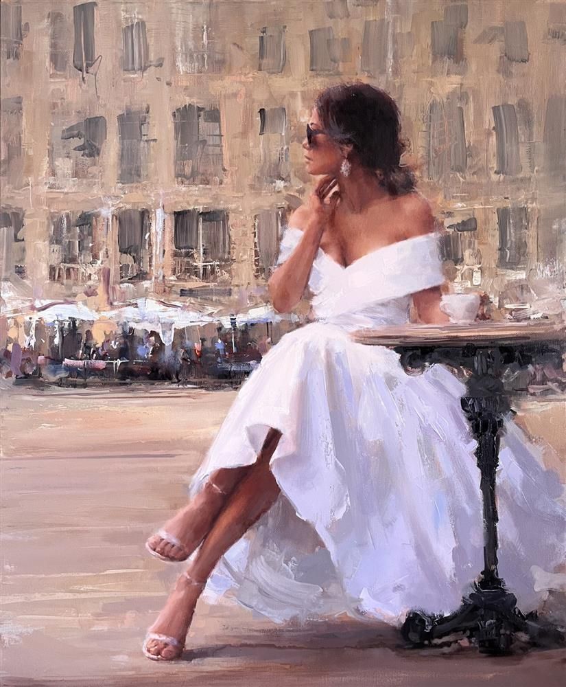 Cafe au Lait limited edition print by Tony Hinchliffe