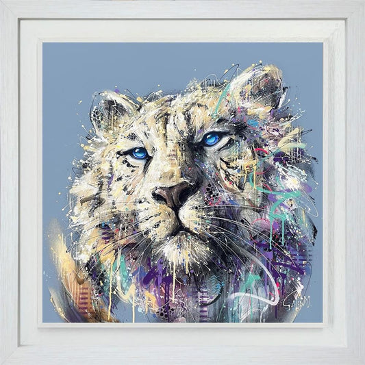 Enzo hand embellished limited edition print by Joe Galindo