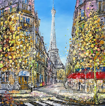 Parisian Dreams framed limited edition by Nigel Cooke