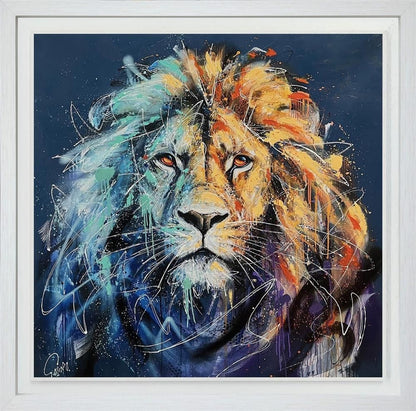 Maximus canvas deluxe hand embellished limited edition print by Joe Galindo