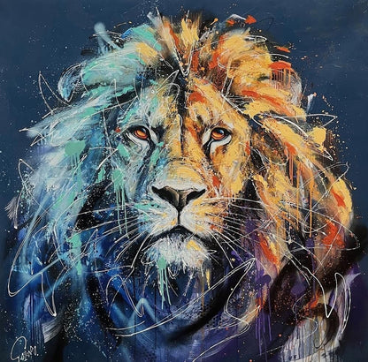 Maximus canvas deluxe hand embellished limited edition print by Joe Galindo