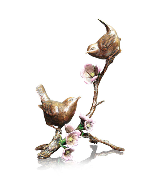 Apple Blossom Solid Bronze Sculpture by Michael Simpson