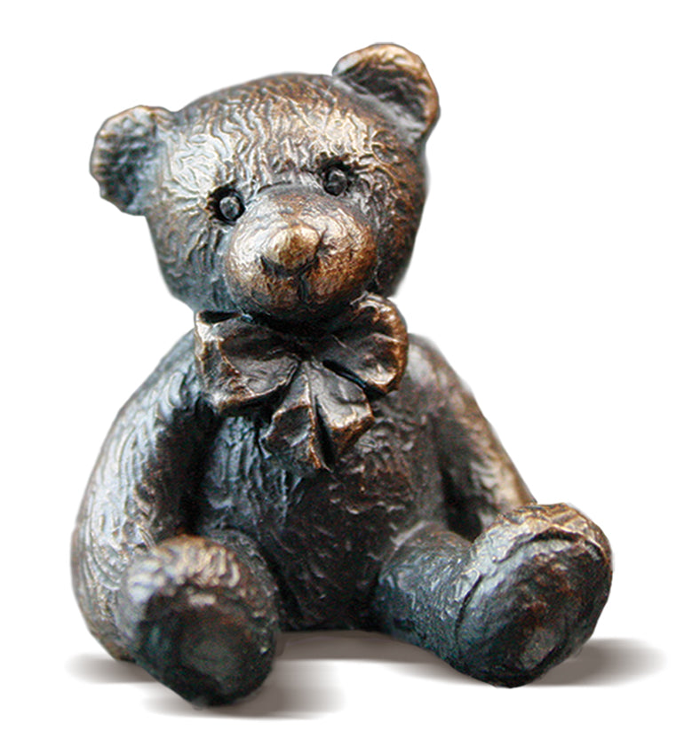 Hugo Solid Bronze Teddy Bear by Michael Simpson