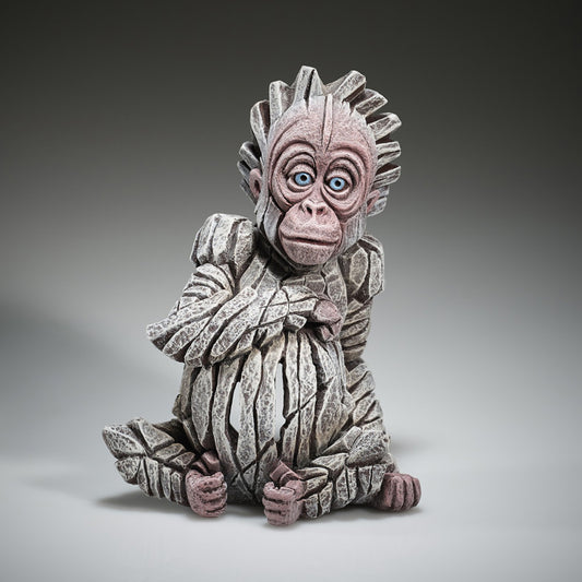 Baby Orangutan Alba White by Matt Buckley from Edge Sculpture