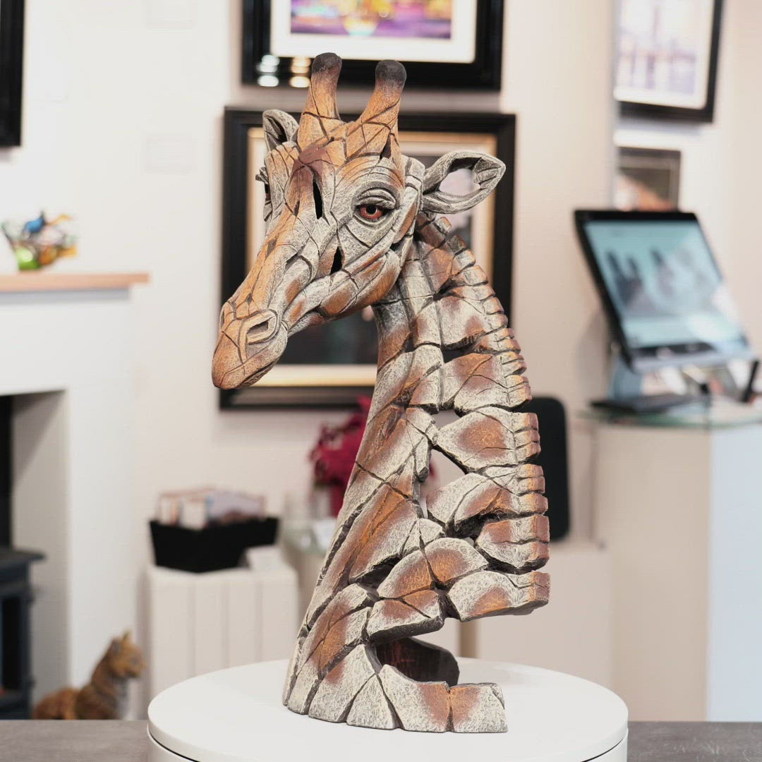 Giraffe Bust from Edge Sculpture by Matt Buckley