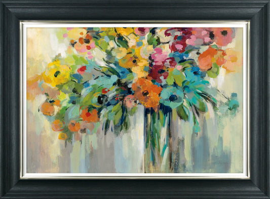 Cloud of Flowers framed print by Silvia Vassileva