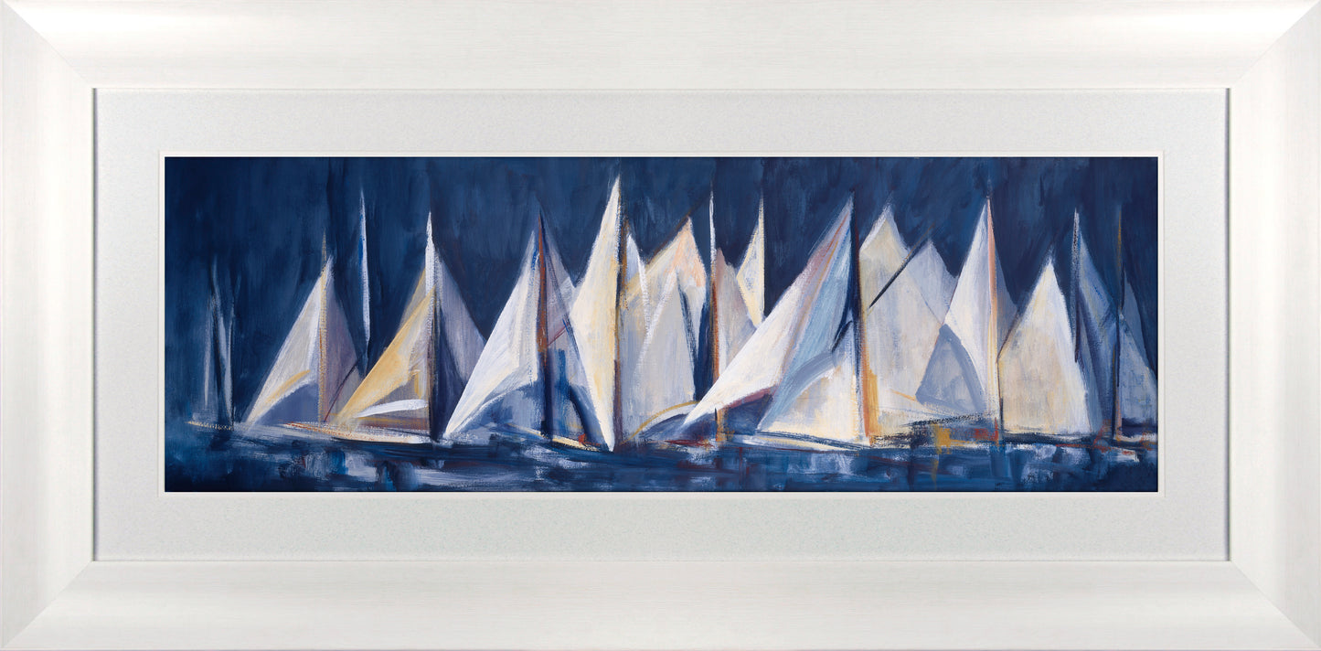 White Sails framed print by Maria Antonia Torres