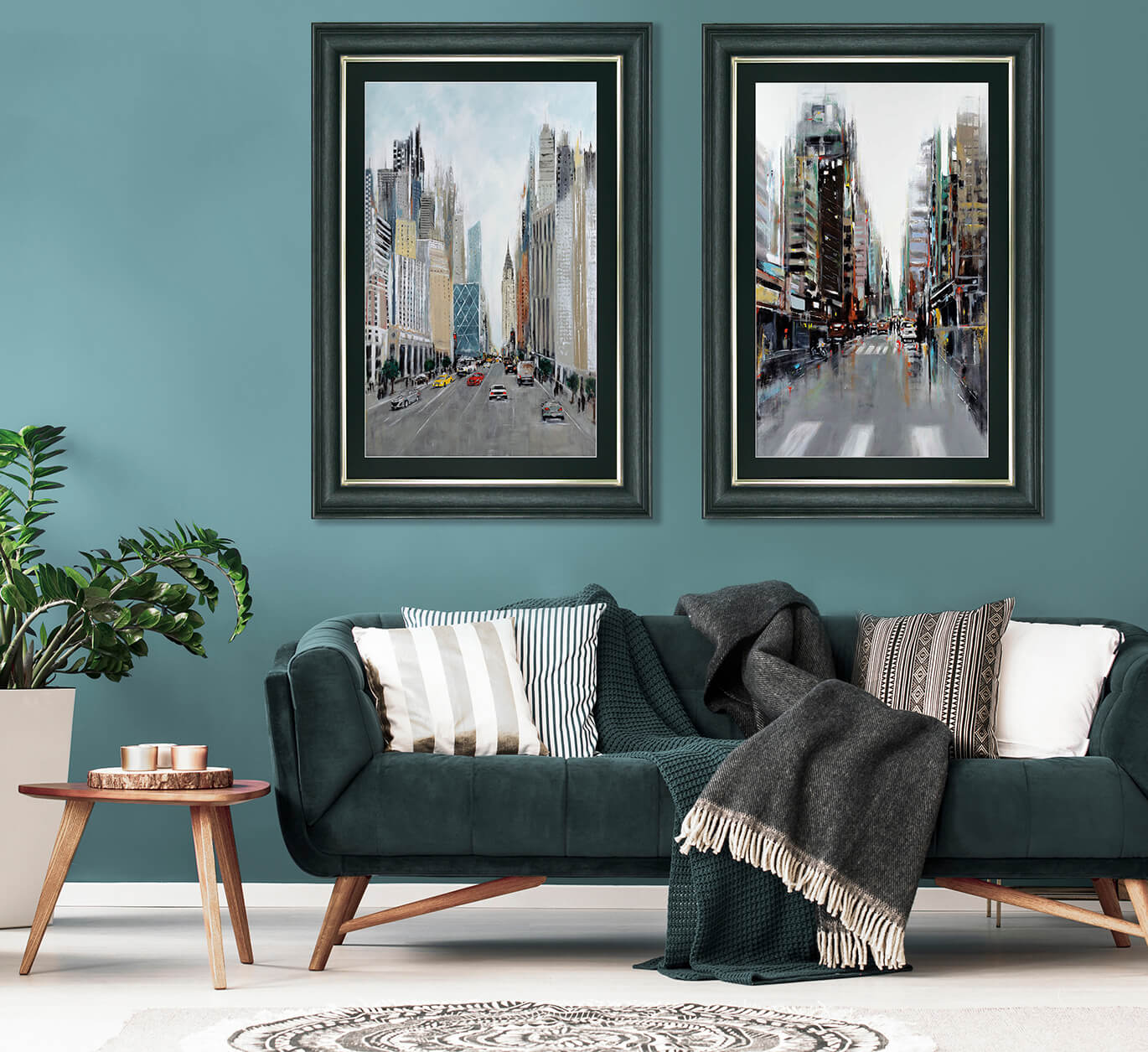 New York Vibe I framed print by Aziz Kadmiri