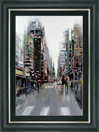 New York Vibe II framed print by Aziz Kadmiri