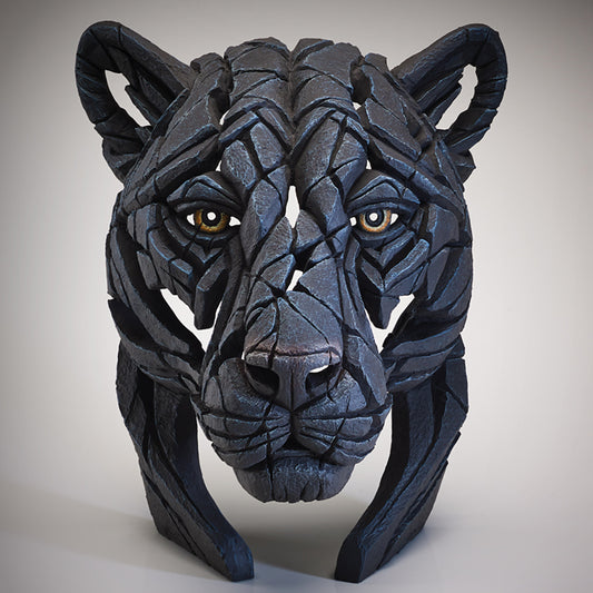 Black Panther Bust by Edge Sculpture