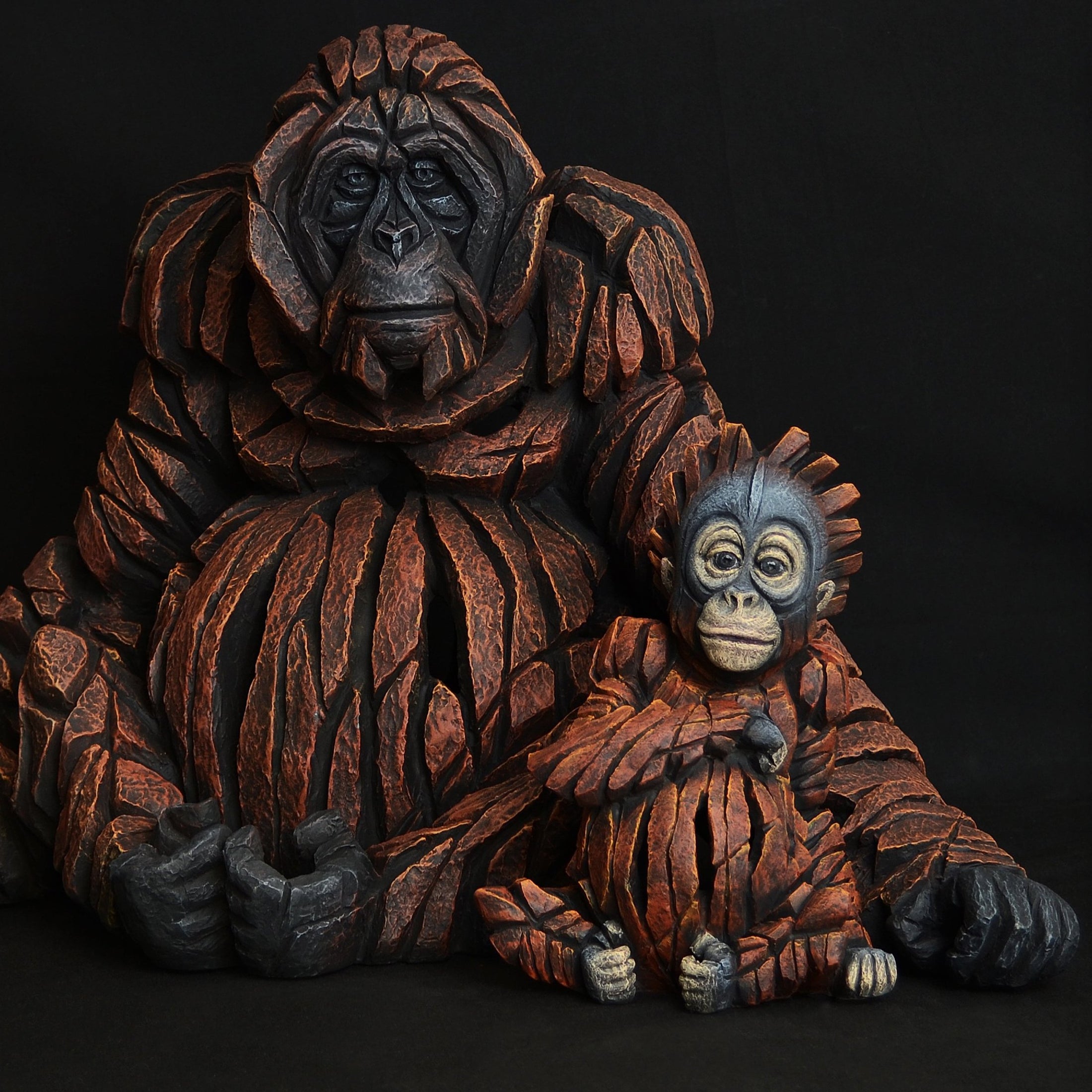 Edge Sculpture Baby Orangutan by Matt Buckley Artworx Gallery