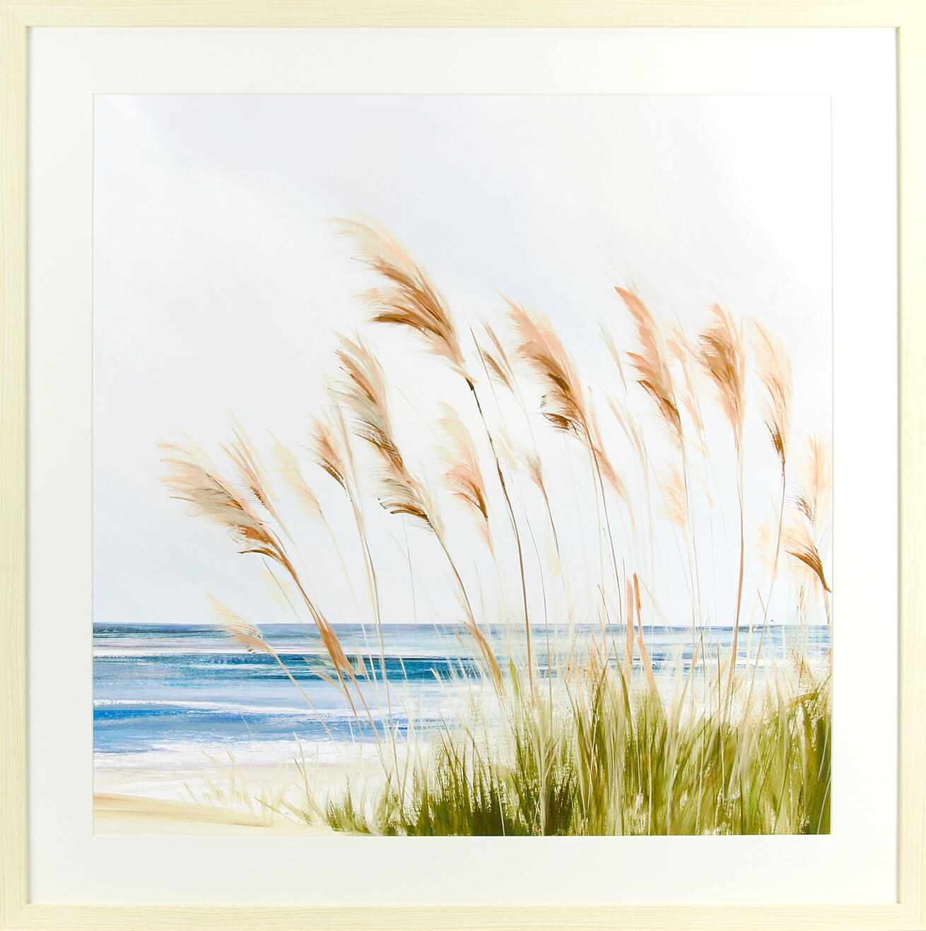 Beach Pampas framed print by Isabelle Z