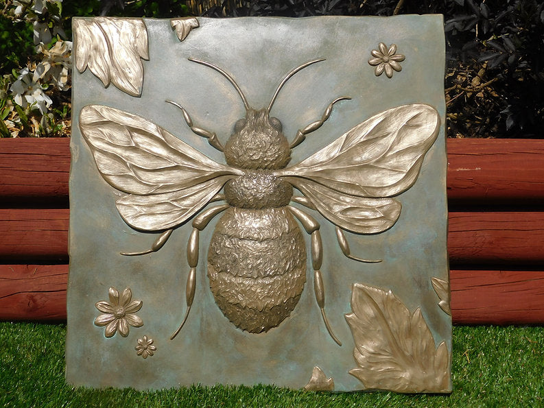 Bee cold cast bronze plaque by Taurus Artworld