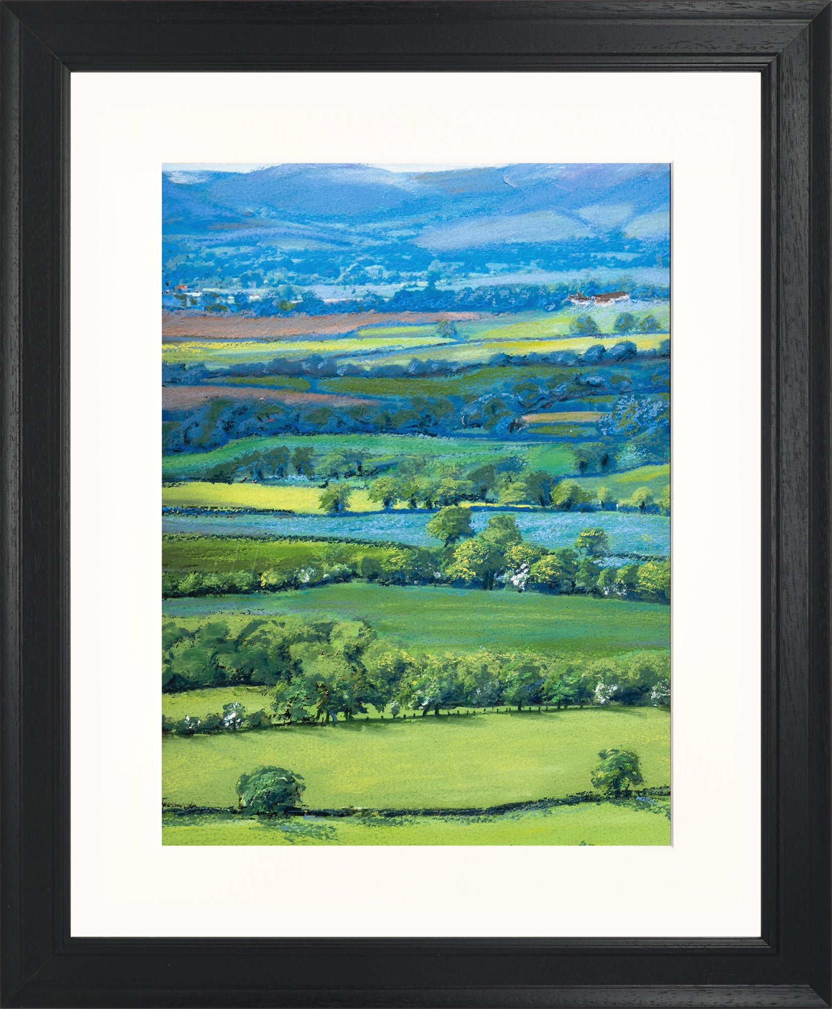 View from Wenlock Edge print by Sue Payton