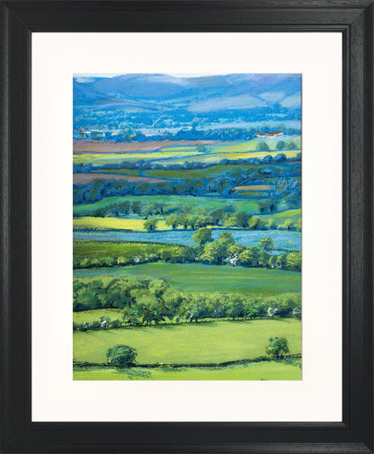 View from Wenlock Edge print by Sue Payton